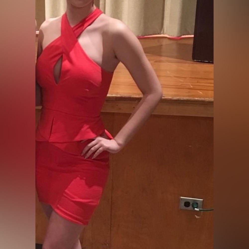 Coral Business Casual Cocktail Dress